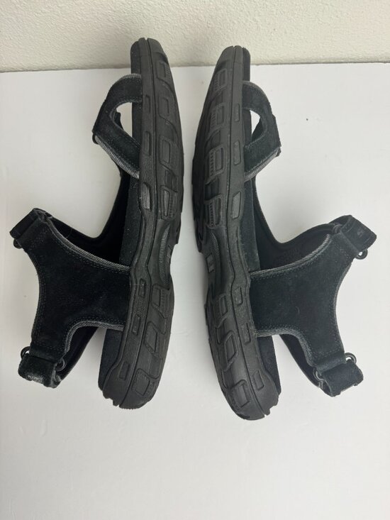 Skechers Gander Louden Men Sandals Black Memory Form Hiking Size 12